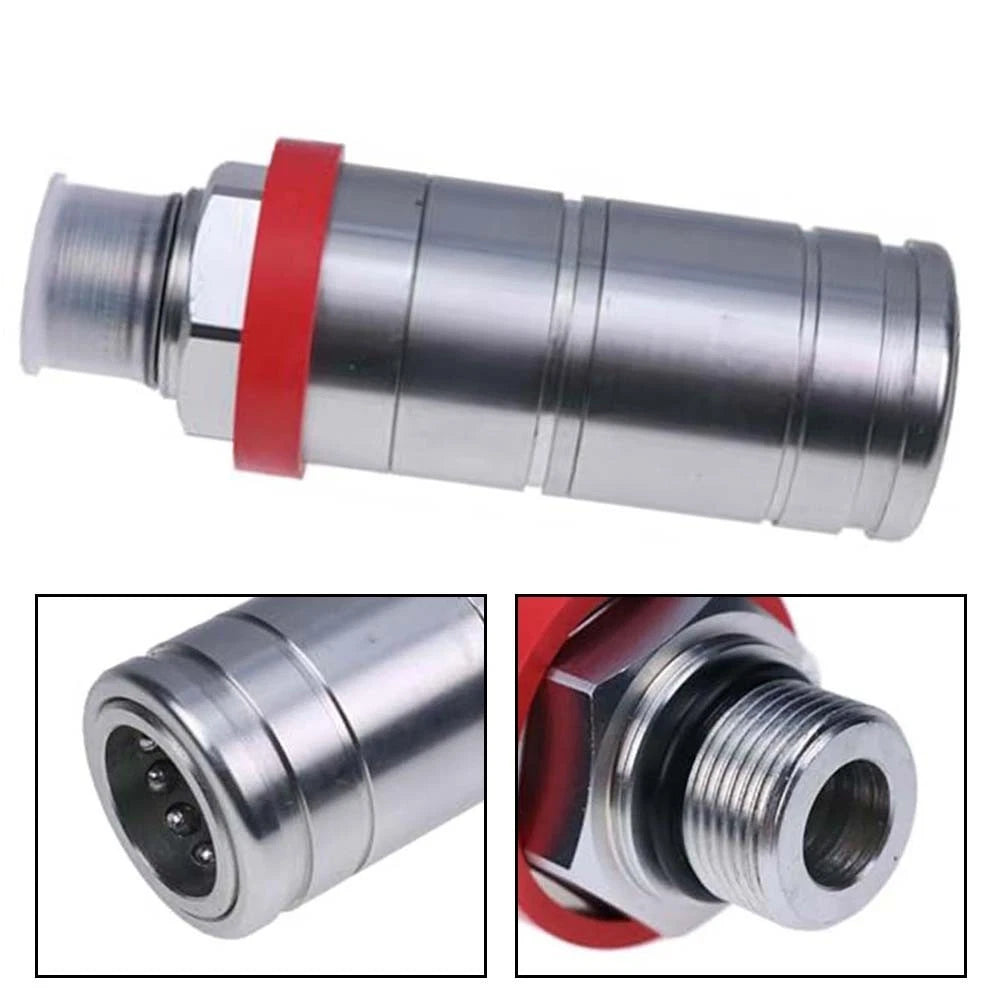 Quick-release female quick coupler for equipment maintenance