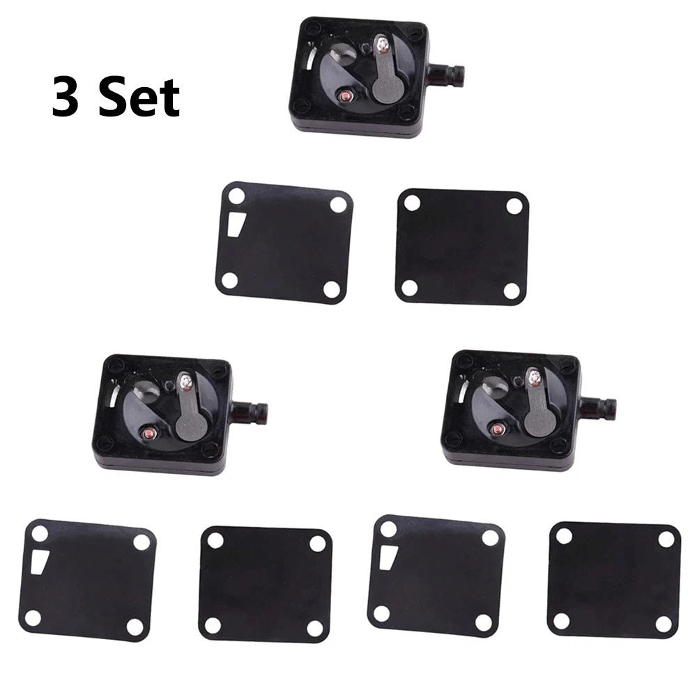 3X Fuel Pump Set for Yamaha Outboard 2T 15-25HP (682-24412, 677-24411)