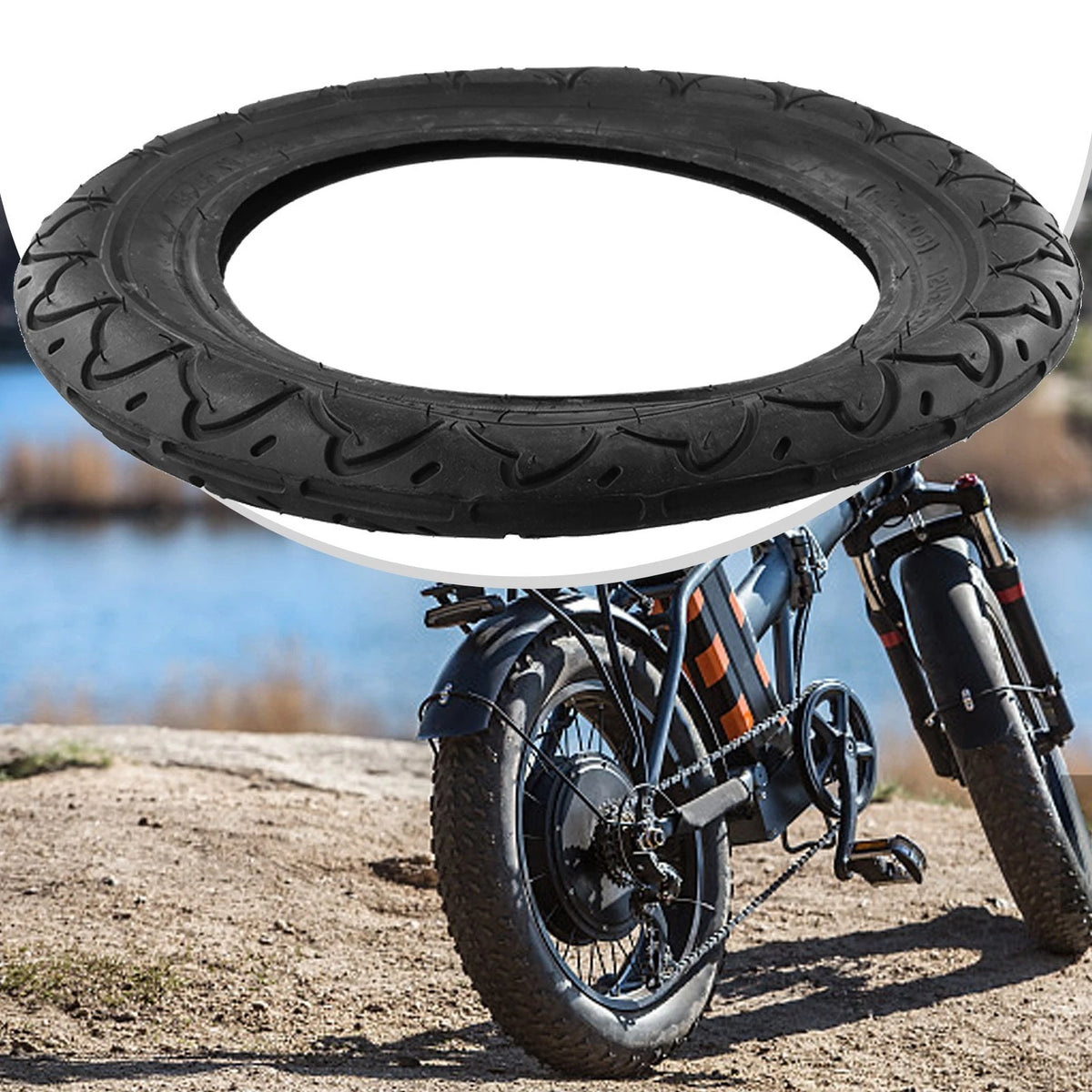 12 Inch Rubber Outer Tire 12.5x2.50 for E-Bike Scooter