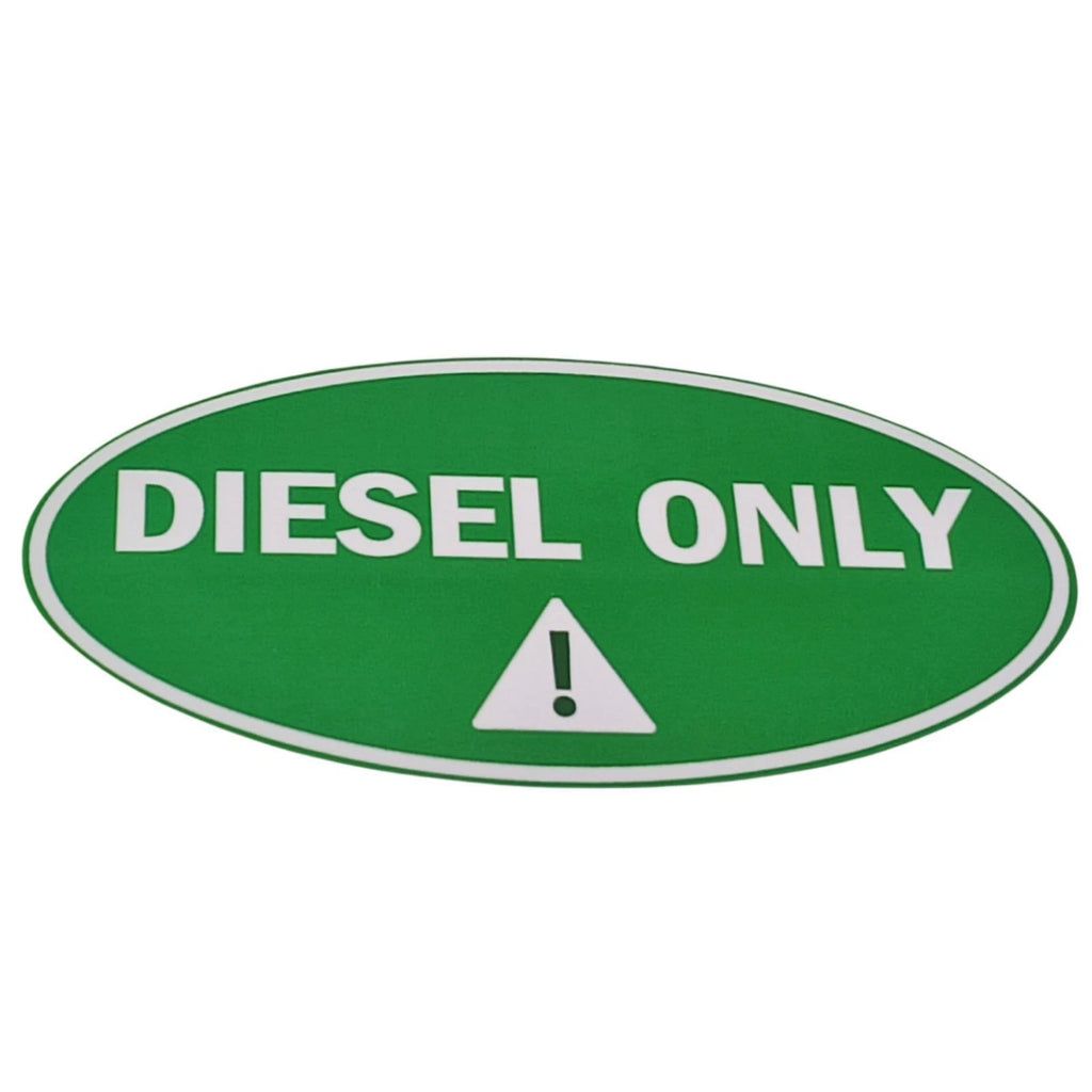 6x Diesel Only Stickers for Hassle-Free Identification