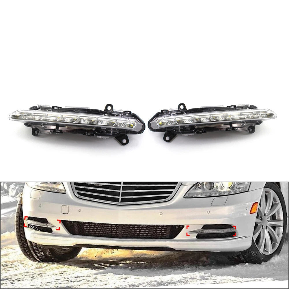 2X Daytime Running Lights for Benz S Class W221 (2007–2013)