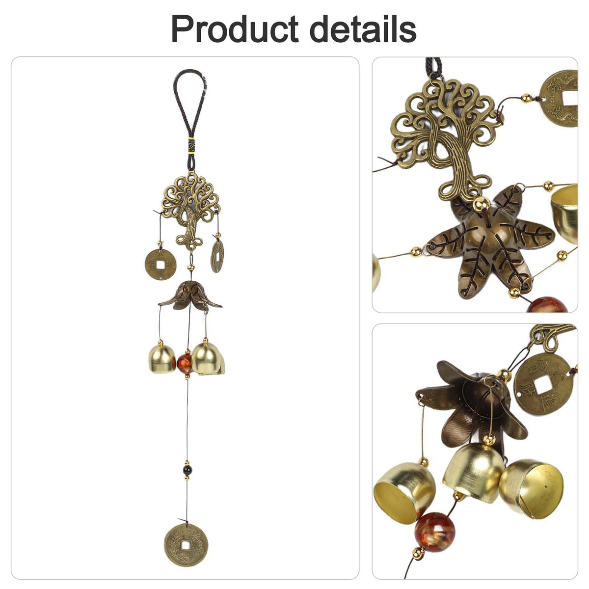 Money Tree Wind Chimes for Home Garden Decor