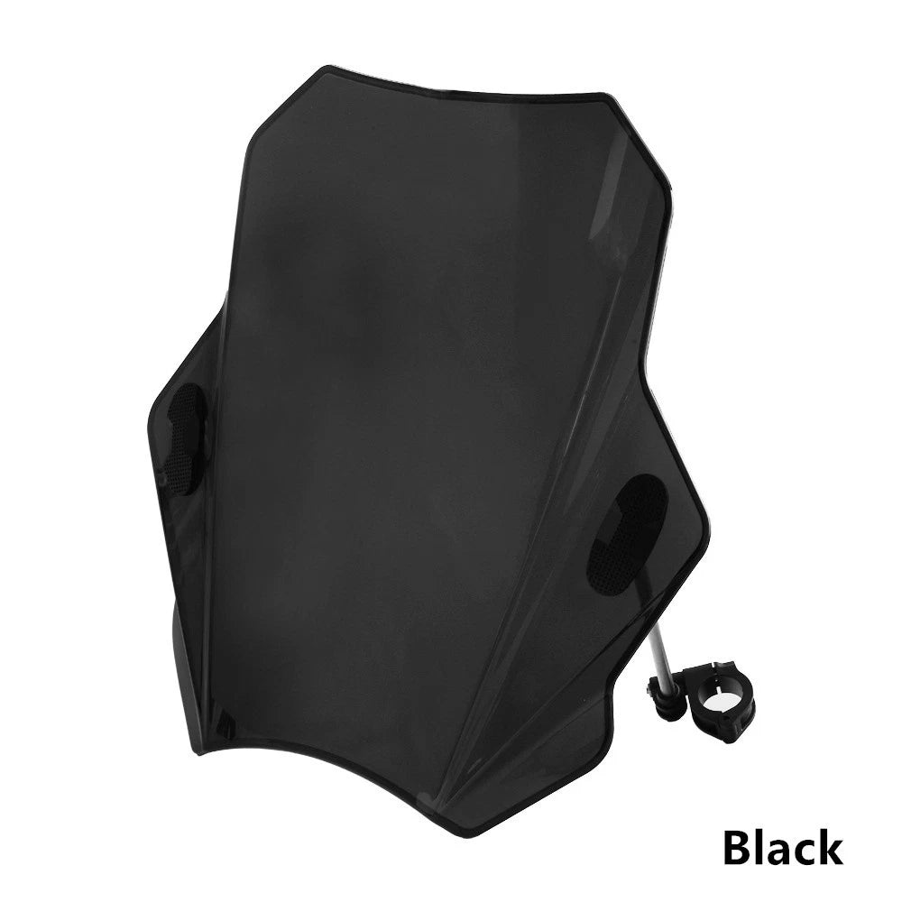 Adjustable Motorcycle Windscreen for 22MM/28MM/25MM Handlebars