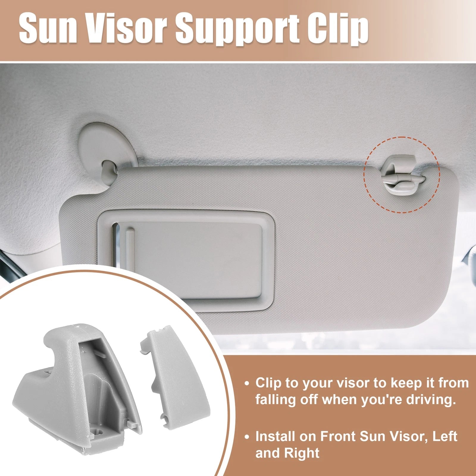 Sun Visor Retainer Clip Set of 4 Replacement for Chevrolet Cruze (2011–2016)