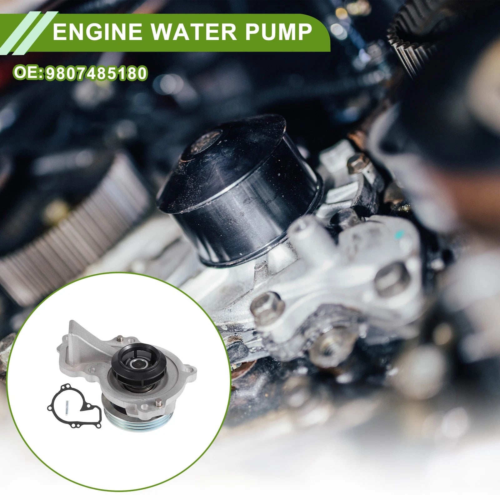 Engine Water Pump for Citroen C4 (2014–2023) No. 9807485180