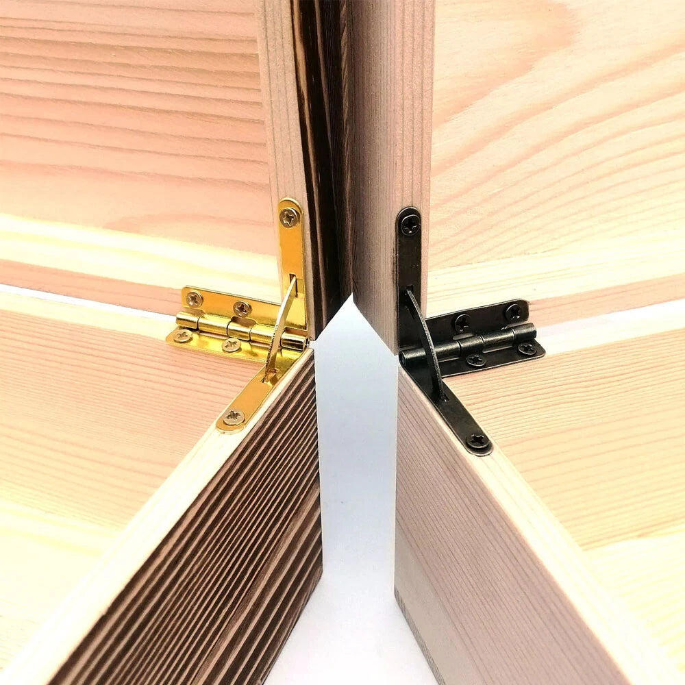 8Pcs Wood Lid Support Spring Hinge for Jewelry Chest Wine Box
