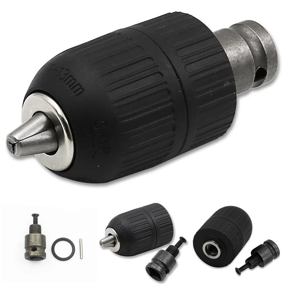 1/2-20UNF Keyless Rotary Adaptor for Drills (74x42mm, 13mm)