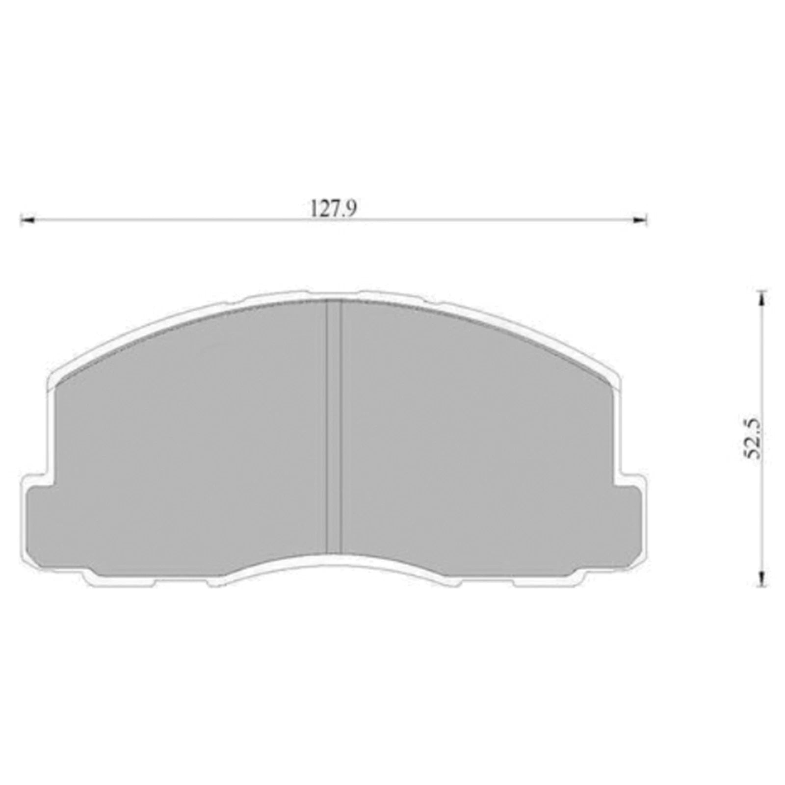 Front Disc Brake Pad Set for Mitsubishi Lancer CA (1988–1990)