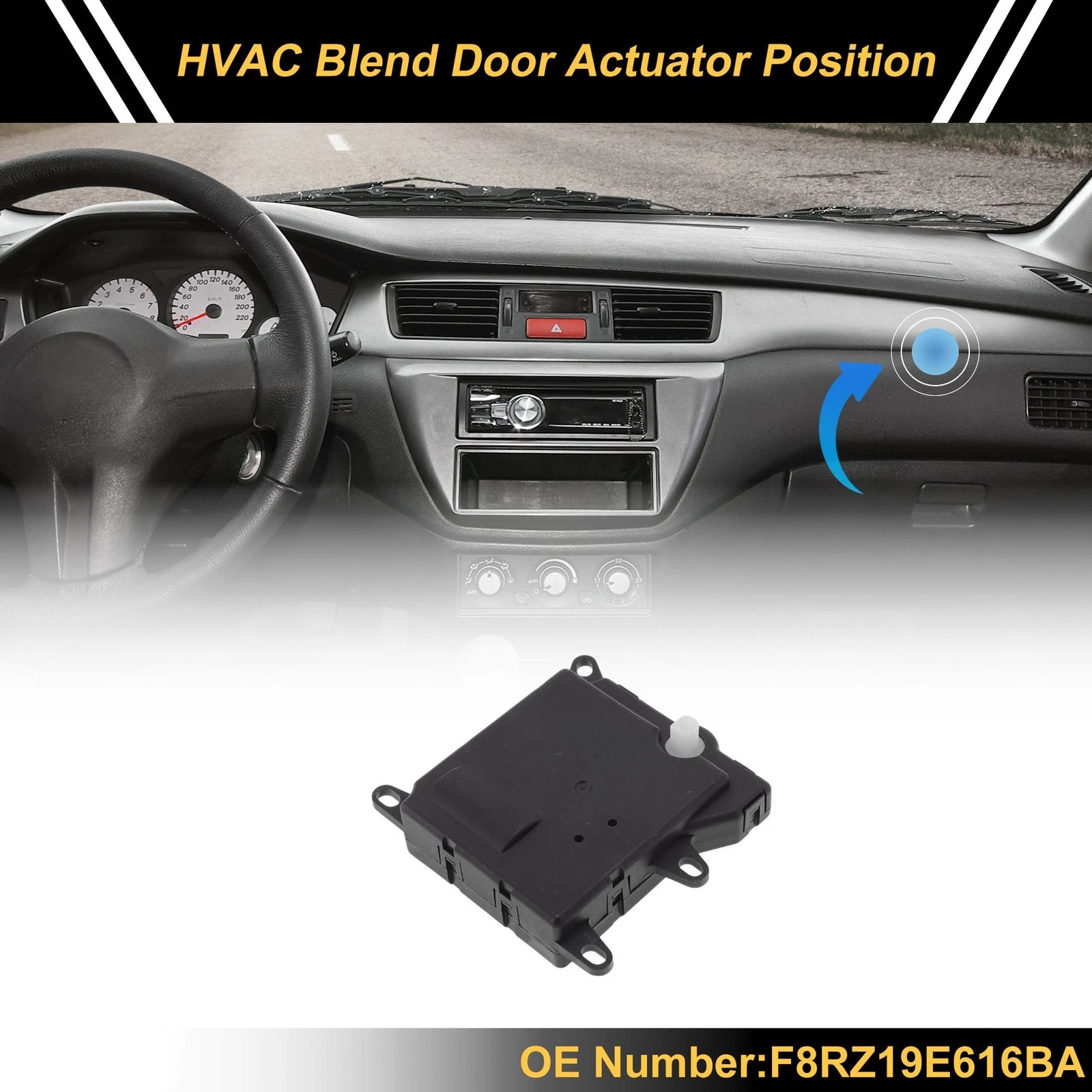 HVAC Heater Blend Door Actuator Replacement for Ford Contour (1997–2000)