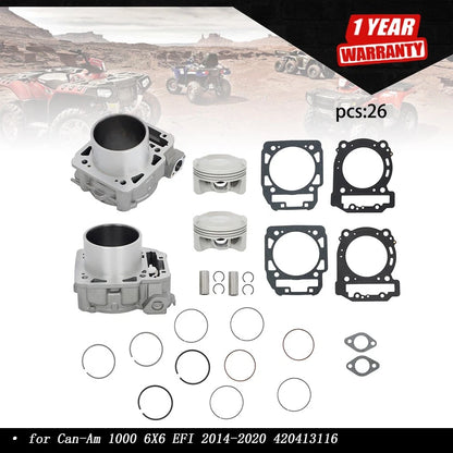 Top End Cylinder Piston Gaskets Kit for Can-Am 1000 6X6 (2014–2020) 420413116