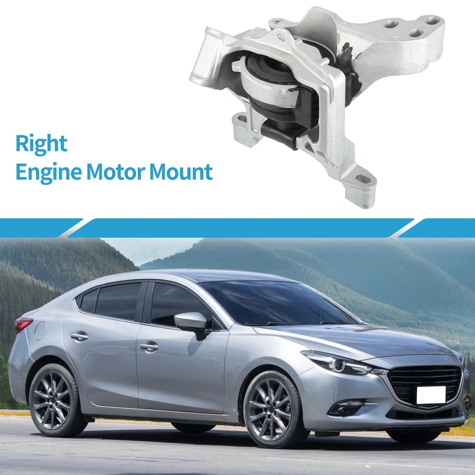 Engine Motor Mount Replacement for Mazda 3 2.5L (2015–2018) and Mazda 6 (2014–2018)