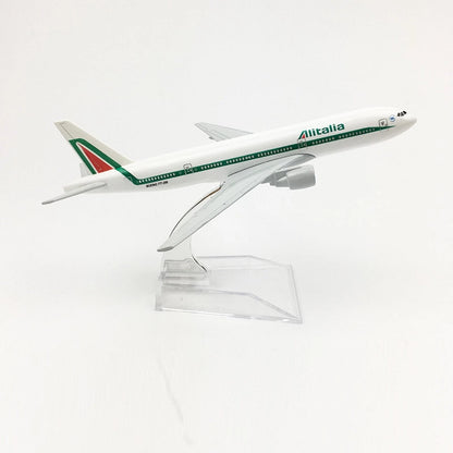 Diecast Plane Model for Alitalia B777 (1:400 Scale)
