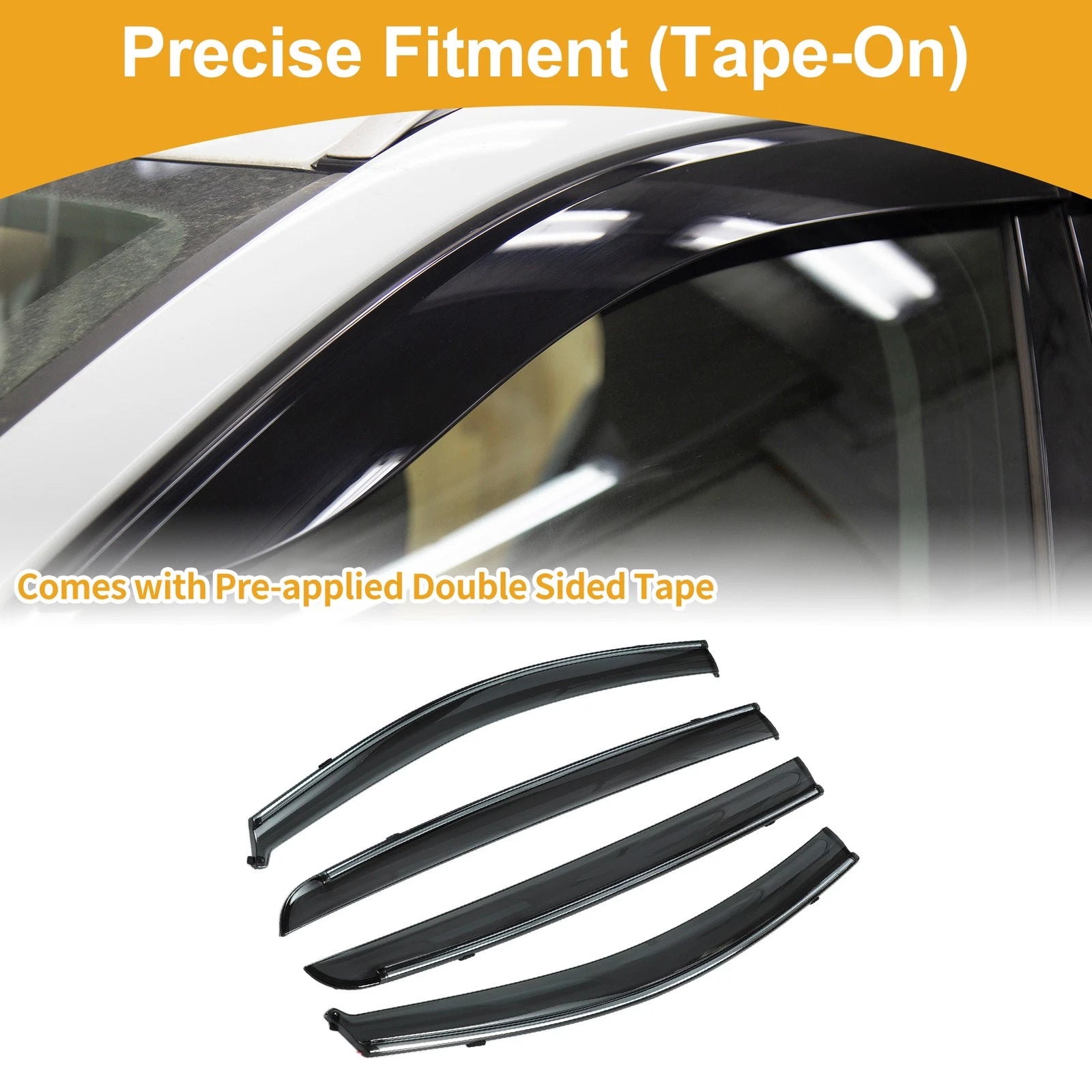 Window Deflectors Side Window Vent Visors for Chevrolet Aveo Hatchback (2007–2011)
