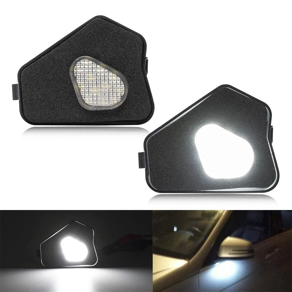 2Pcs LED Under Mirror Puddle Lights for Mercedes C E S CL CLA CLS GLK