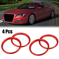 4pc Air Vent Ring Outer Trim Aluminum Alloy Replacement for Audi A3 S3 Q2L (2013–2021)