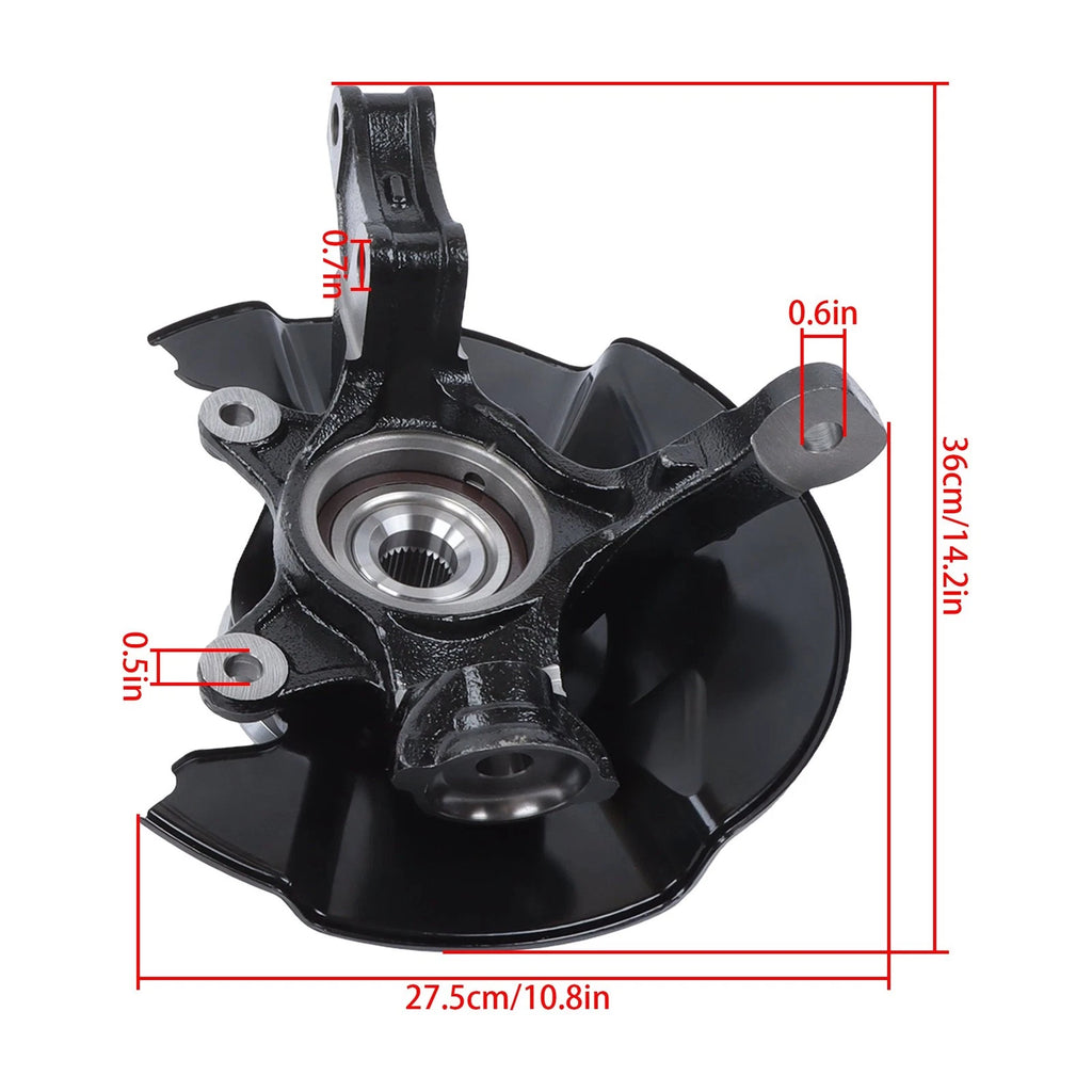 Front Passenger Steering Knuckle Hub Bearing Assembly for Honda Ridgeline (2006–2014)