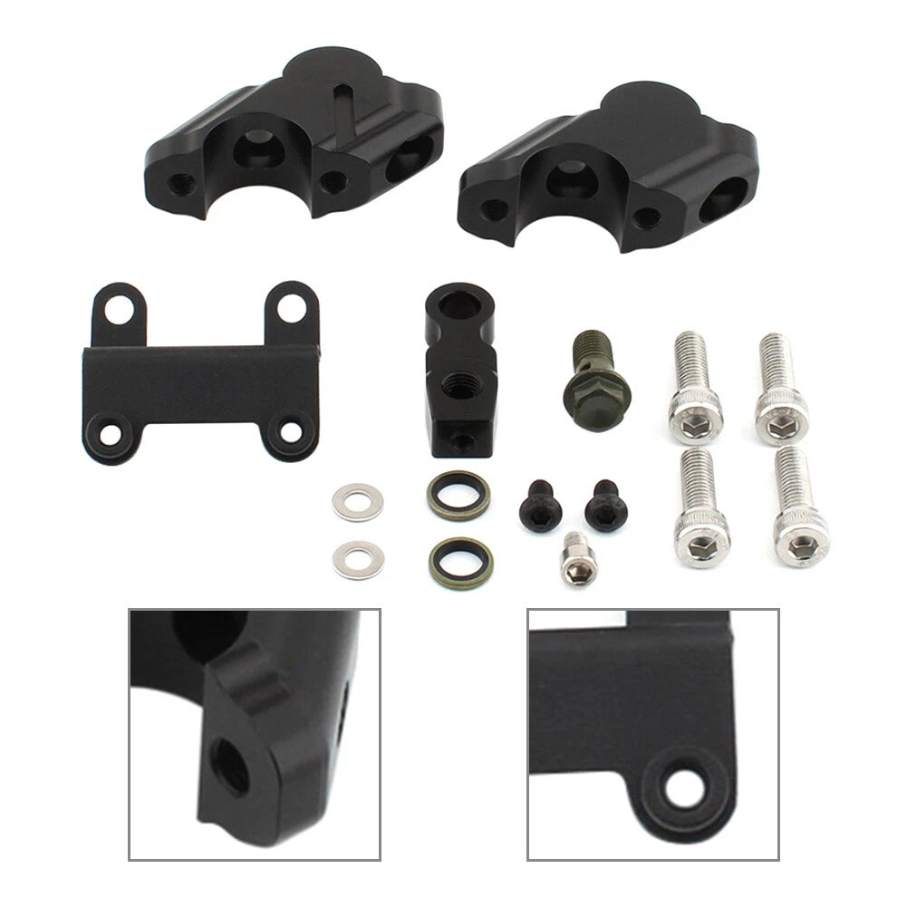 Handlebar Riser with Brake Hose Extension for Yamaha MT-07 (2014–2023)