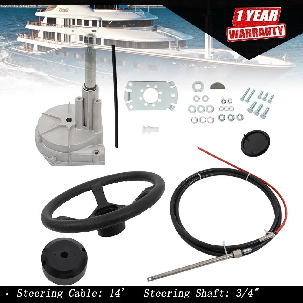 Boat Rotary Steering System Outboard Kit for SS13714 (14Ft)