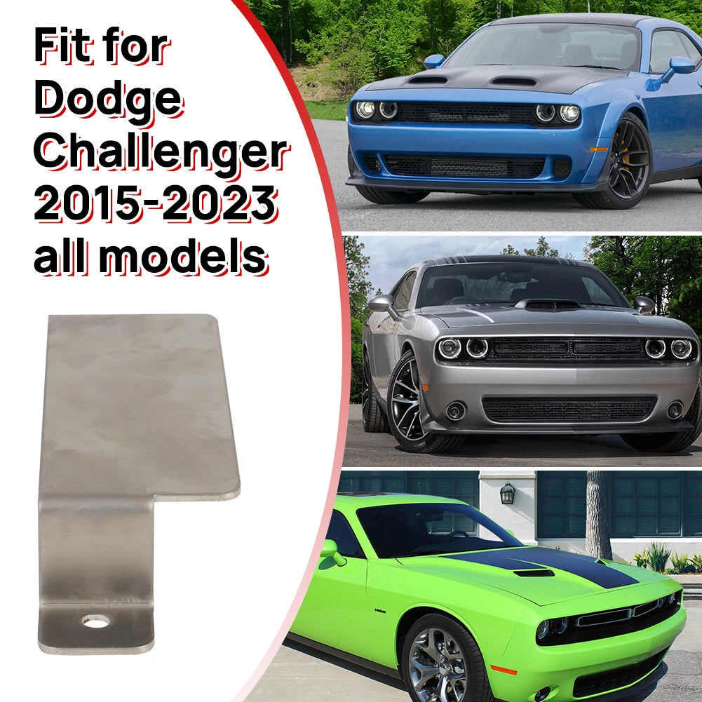 Neutral Release Strap Cover Plate for Dodge Challenger (2015–2023) Stainless Steel