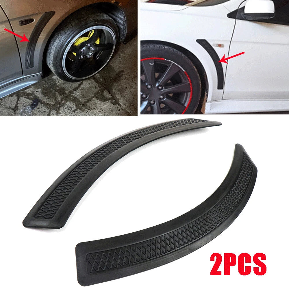 2x Matte Black Front Fender Side Vent Cover For 2008-2015 Mitsubishi Lancer EVO