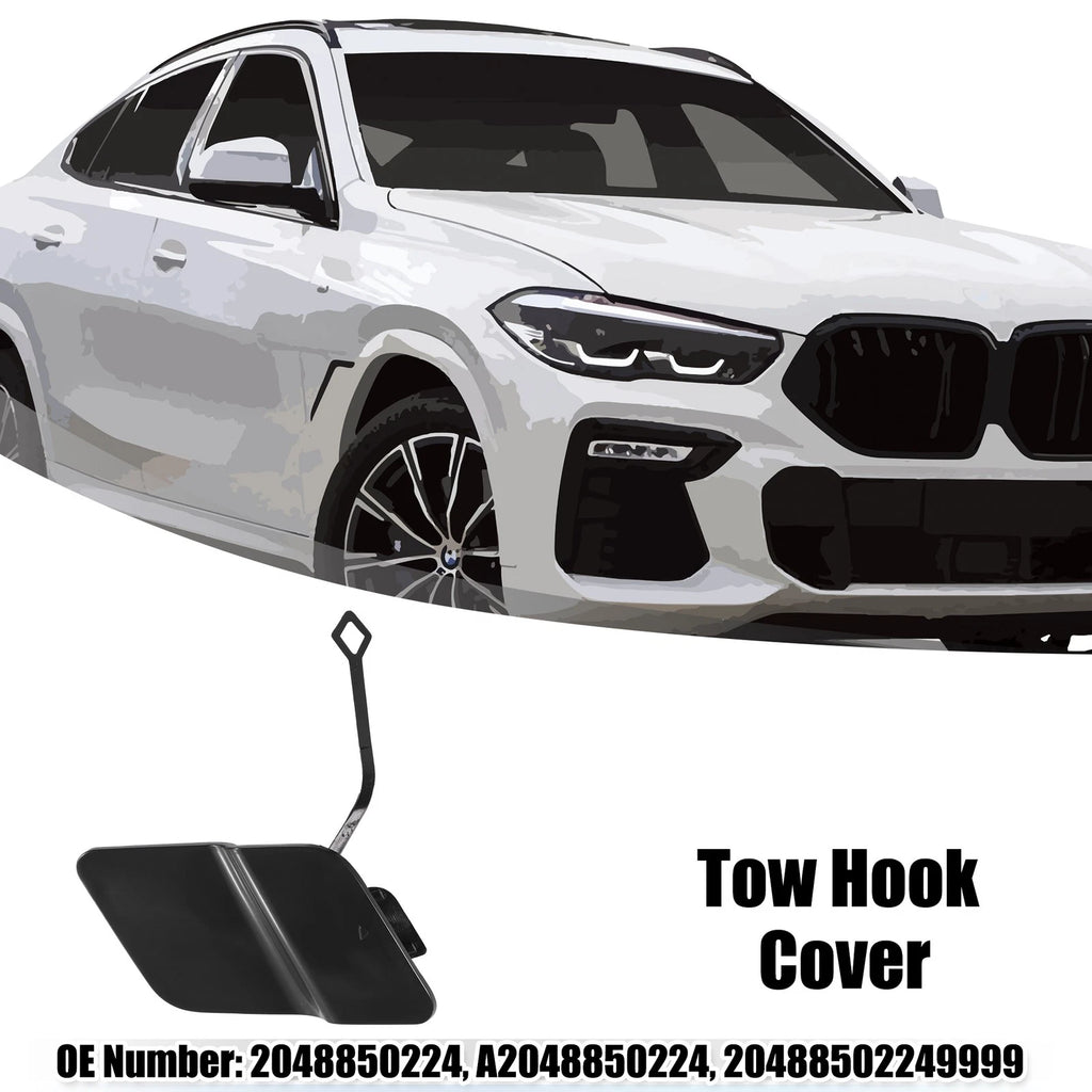 Front Tow Hook Eye Hole Cover Replacement for Mercedes Benz GLK250 X204 (2010–2015)
