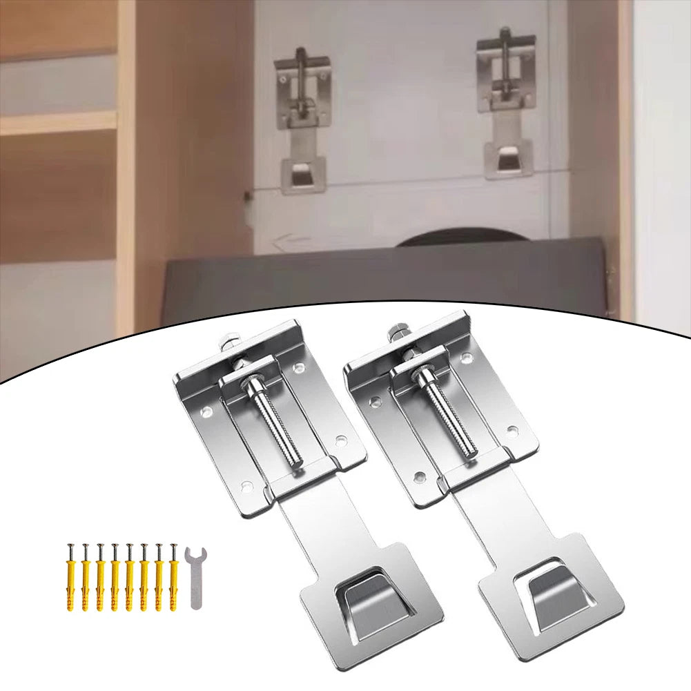 Set of 2 Adjustable Range Hood Hanging Hooks for Kitchen Use