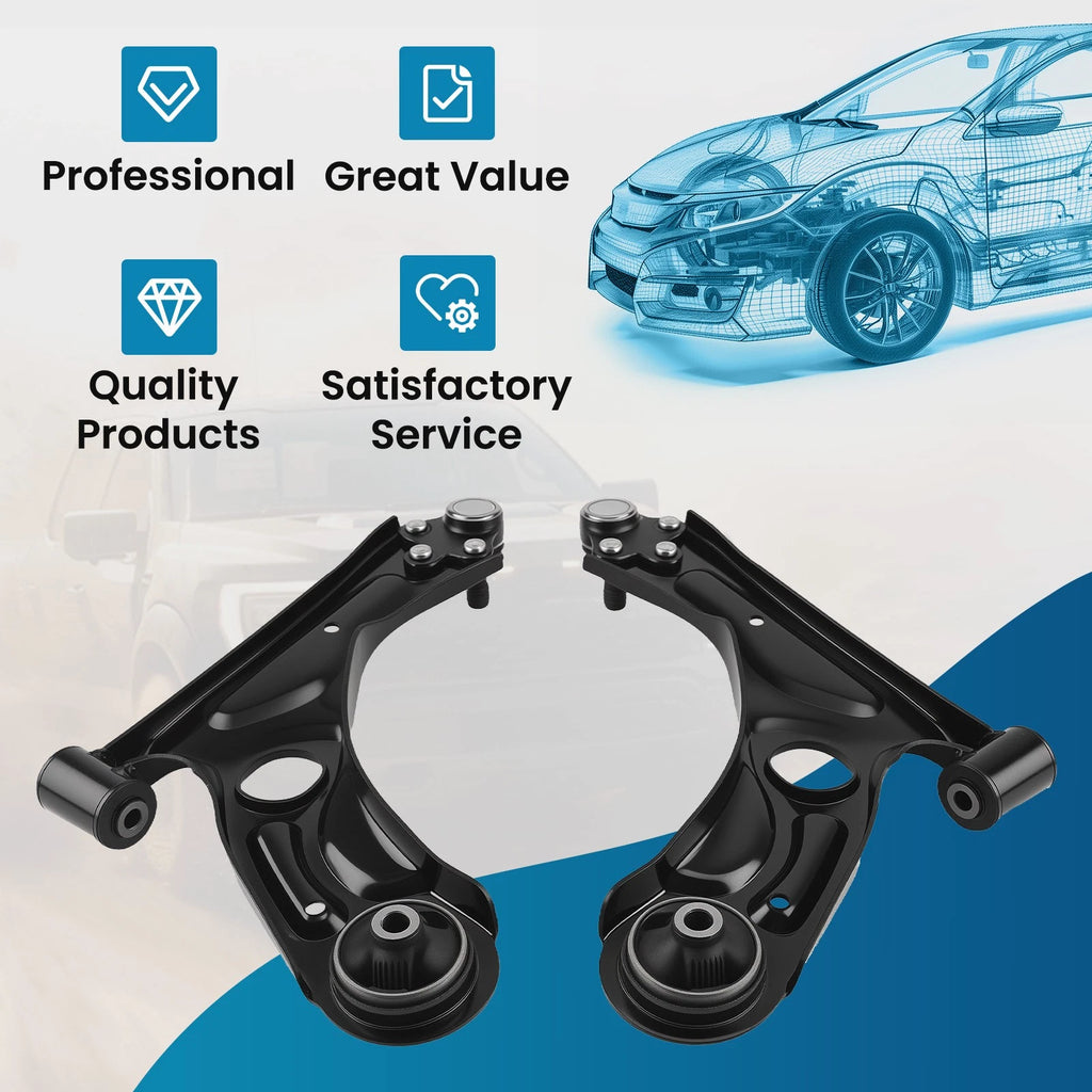 2X Front Lower Control Arms w/Ball Joints for Chevrolet Sonic (2012–2020)