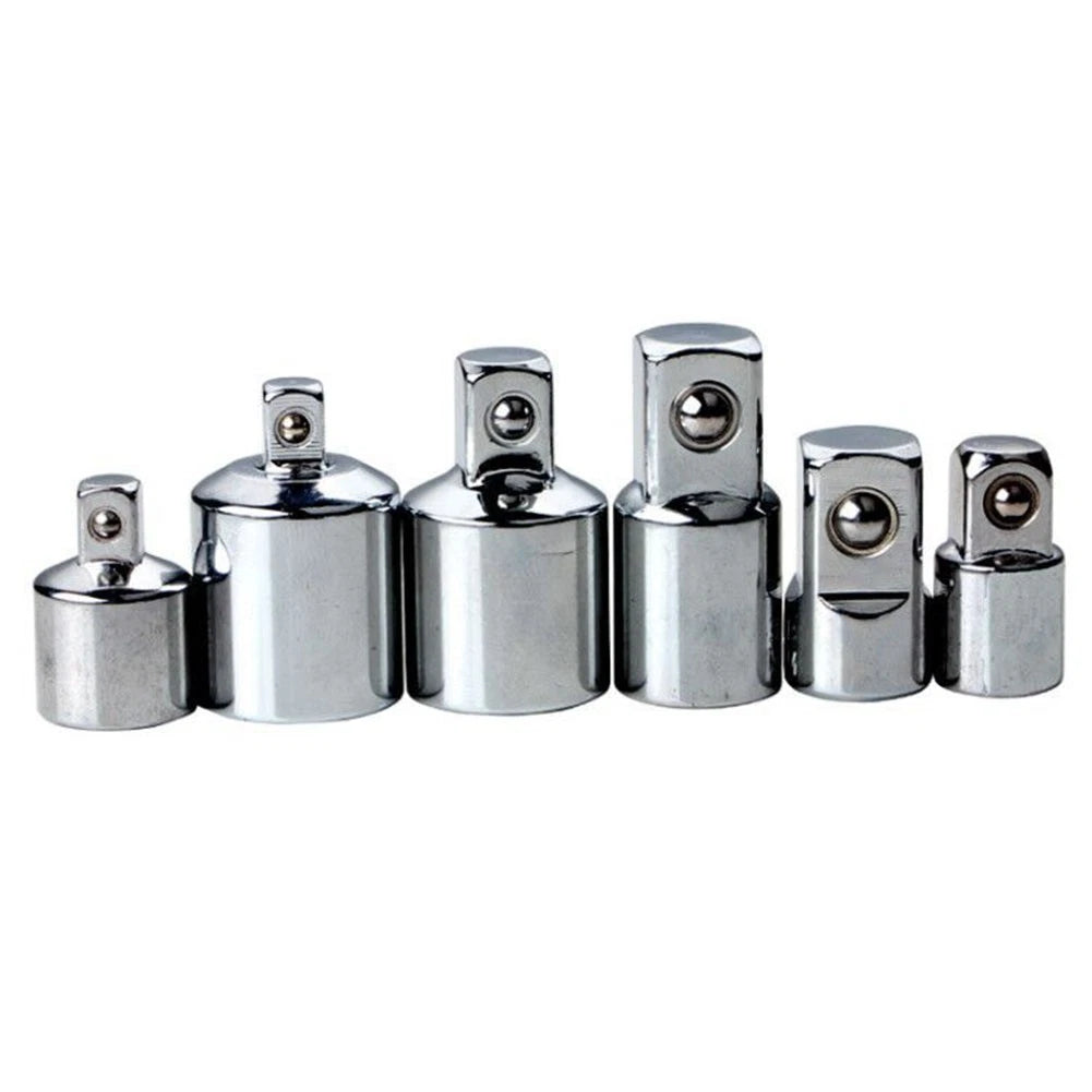 Ratchet Wrench Socket Converter Sleeve Set of 6 for Tool Compatibility
