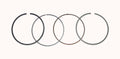 WSM Piston Rings for Kawasaki 650 (2002–2013) 1.5mm Over - 51-256-09