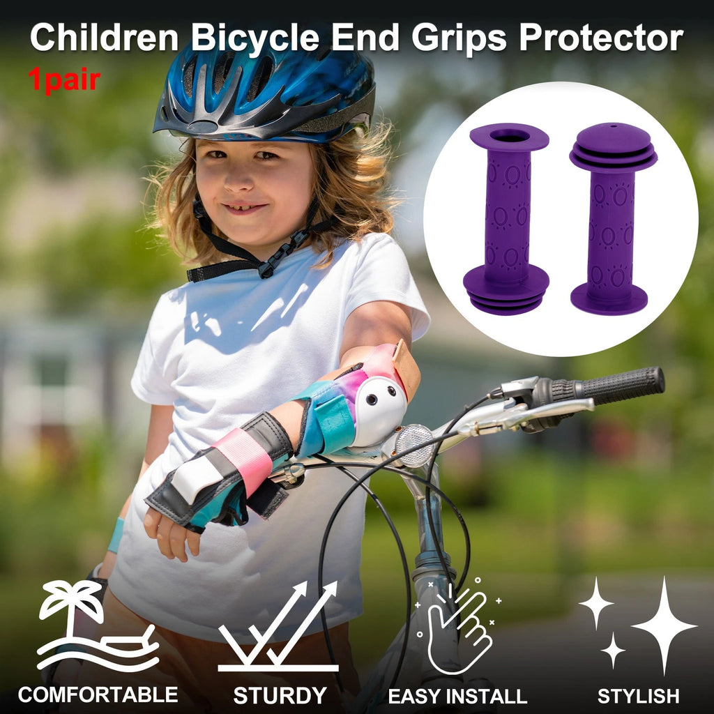 Handlebar Grip Cover 105mm Soft MTB End Grips Protector for Child Bike (1 Pair)