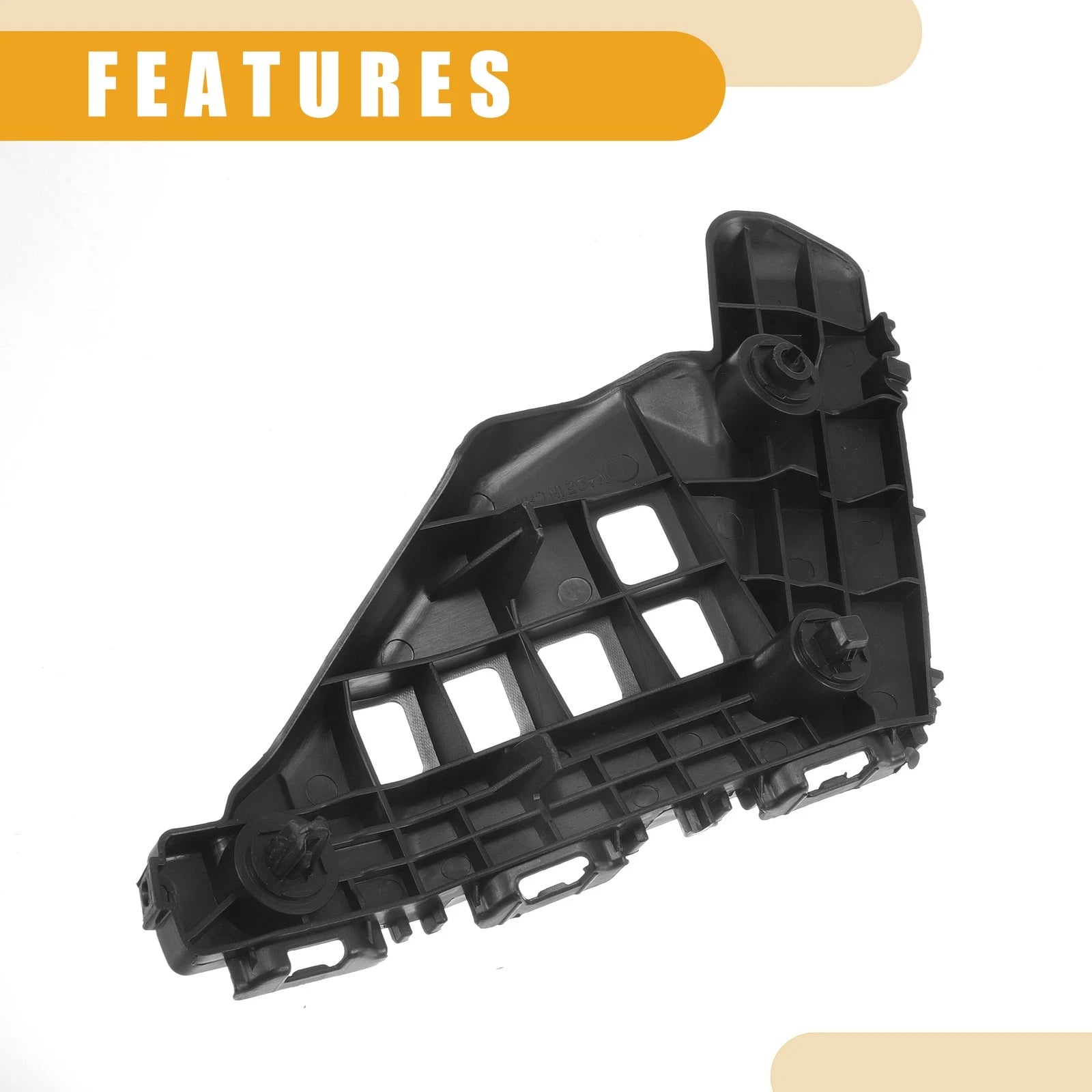 RH Front Bumper Support Bracket for Toyota Corolla (2014–2016) 1 Pc Black