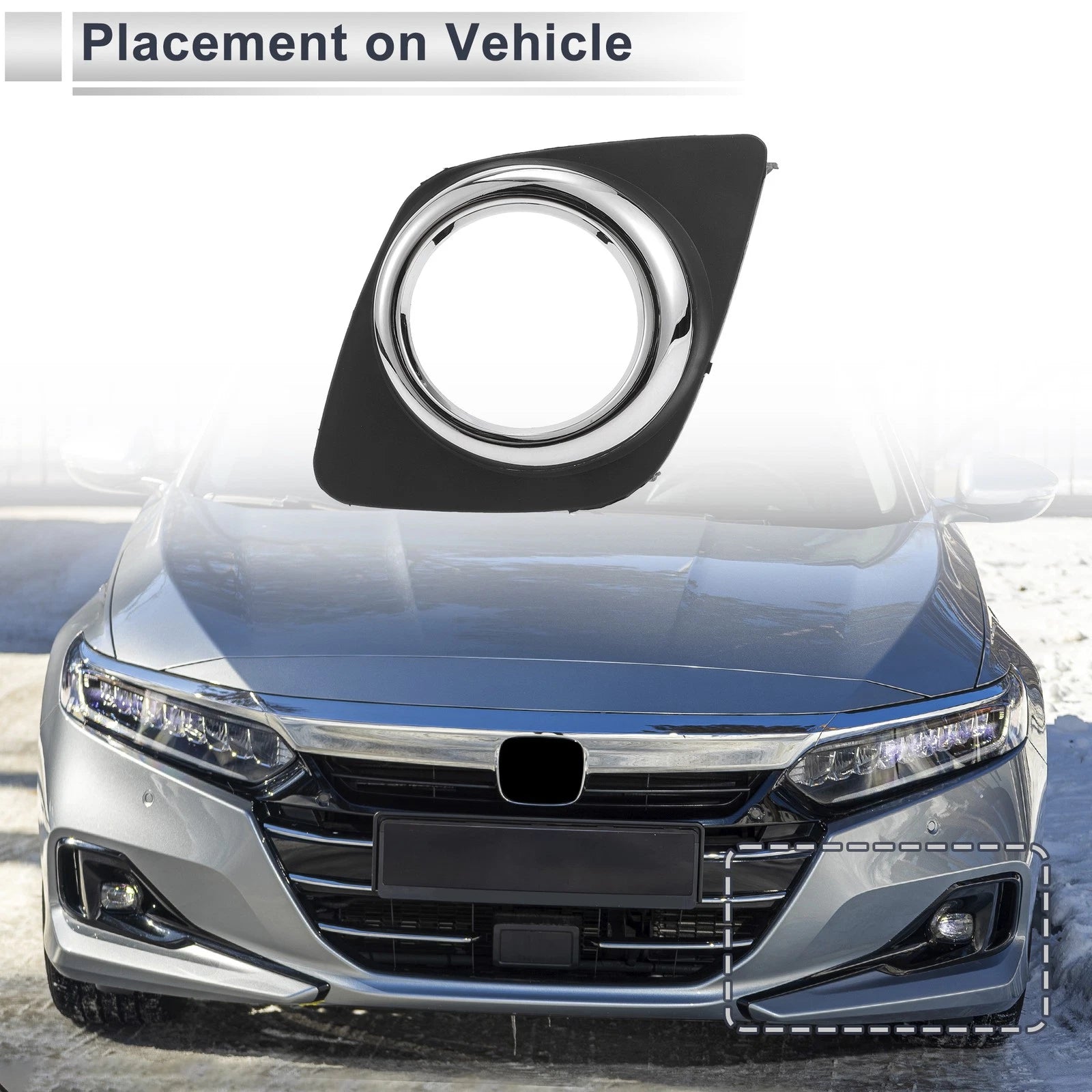 Front Left Fog Light Grill Replacement for Toyota RAV4 (2009–2013)
