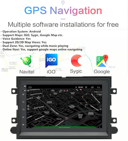 7'' Carplay Android Car Stereo Radio for Ford Edge (2007–2010)