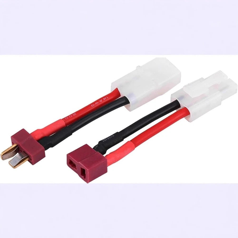 2X 14AWG Silicone Charging Cable with T Connector for Car Models 50mm