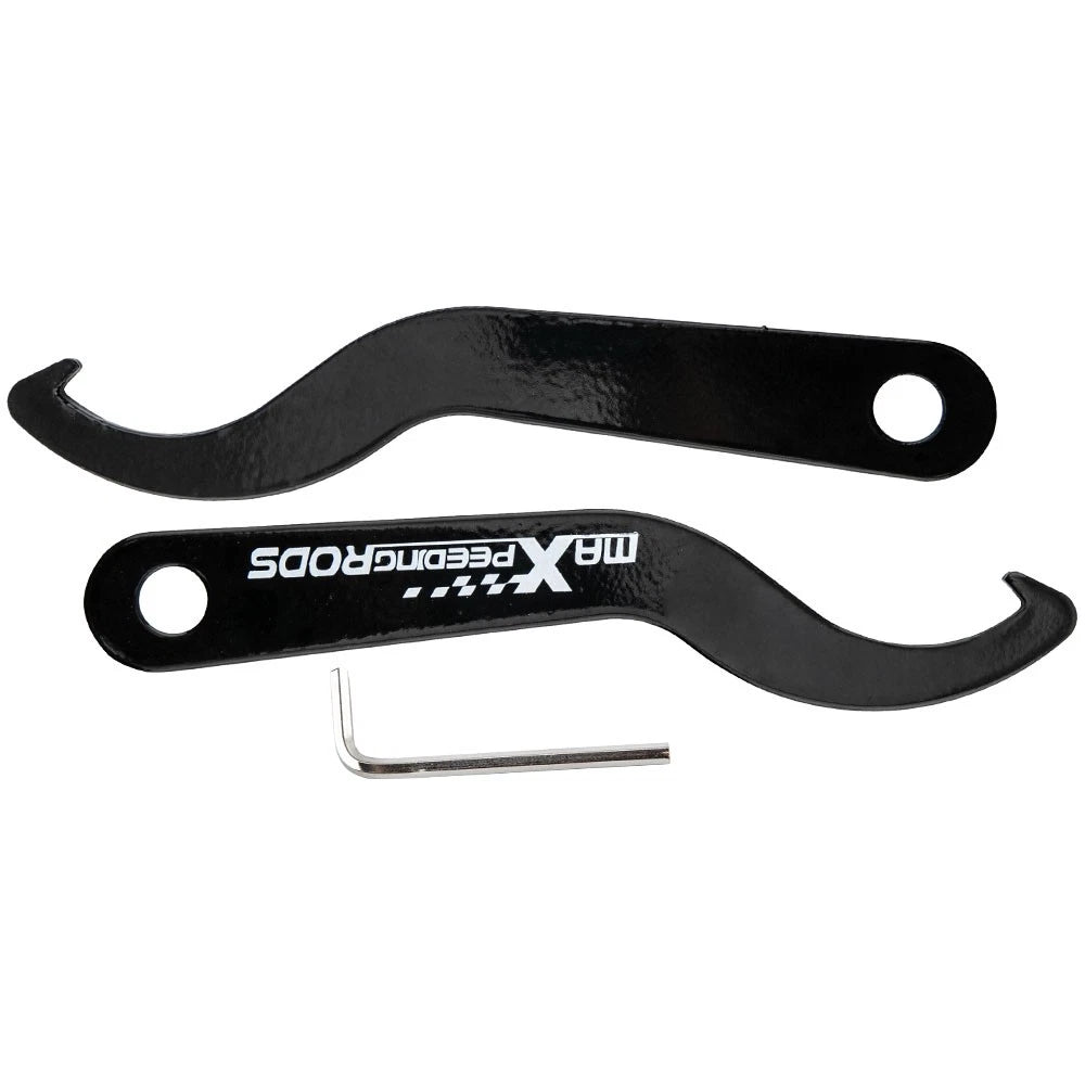 1 Pair Steel Coilover C Spanner Hook Wrench Universal Black