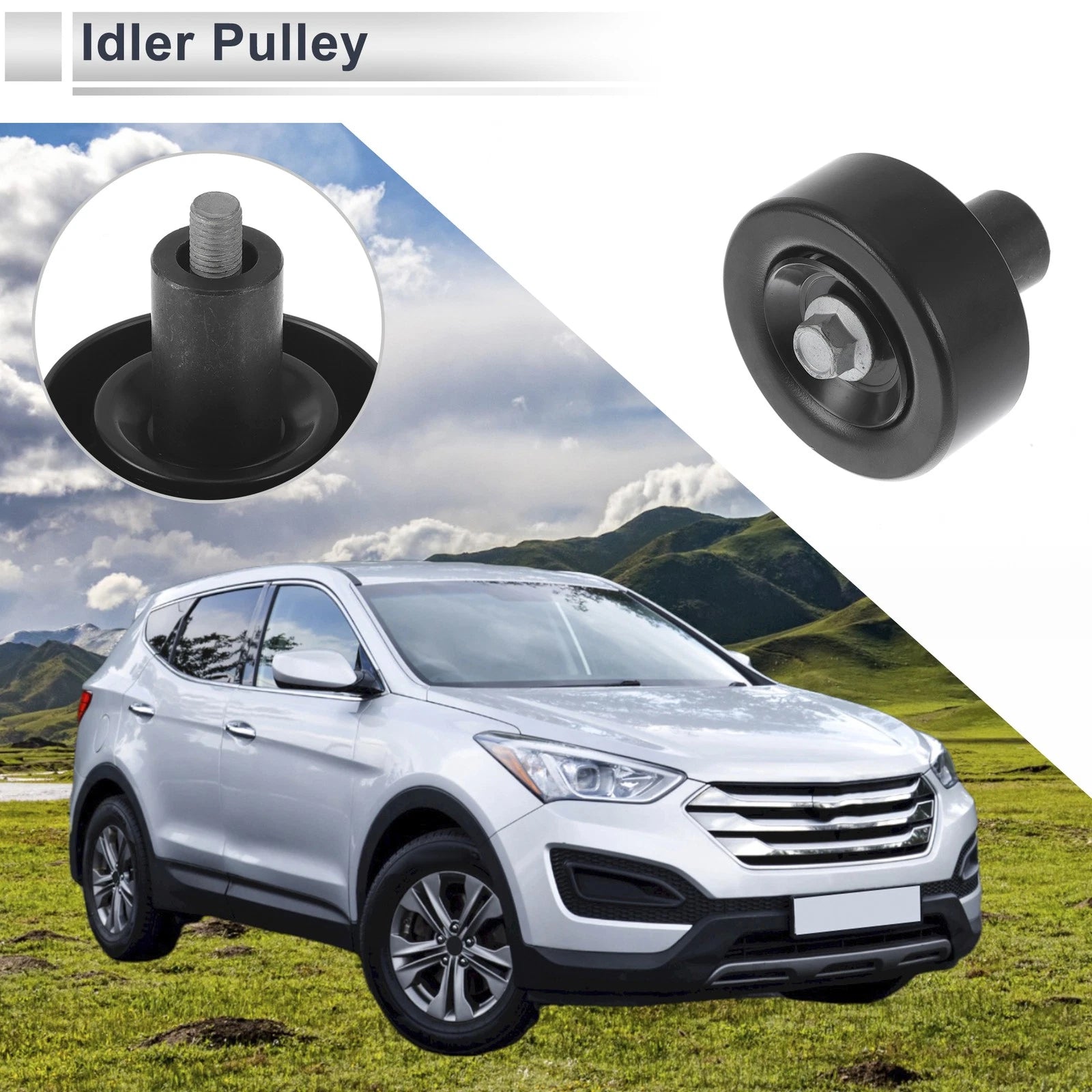 Drive Belt Idler Pulley Replacement for Hyundai Santa Fe (2010–2020)