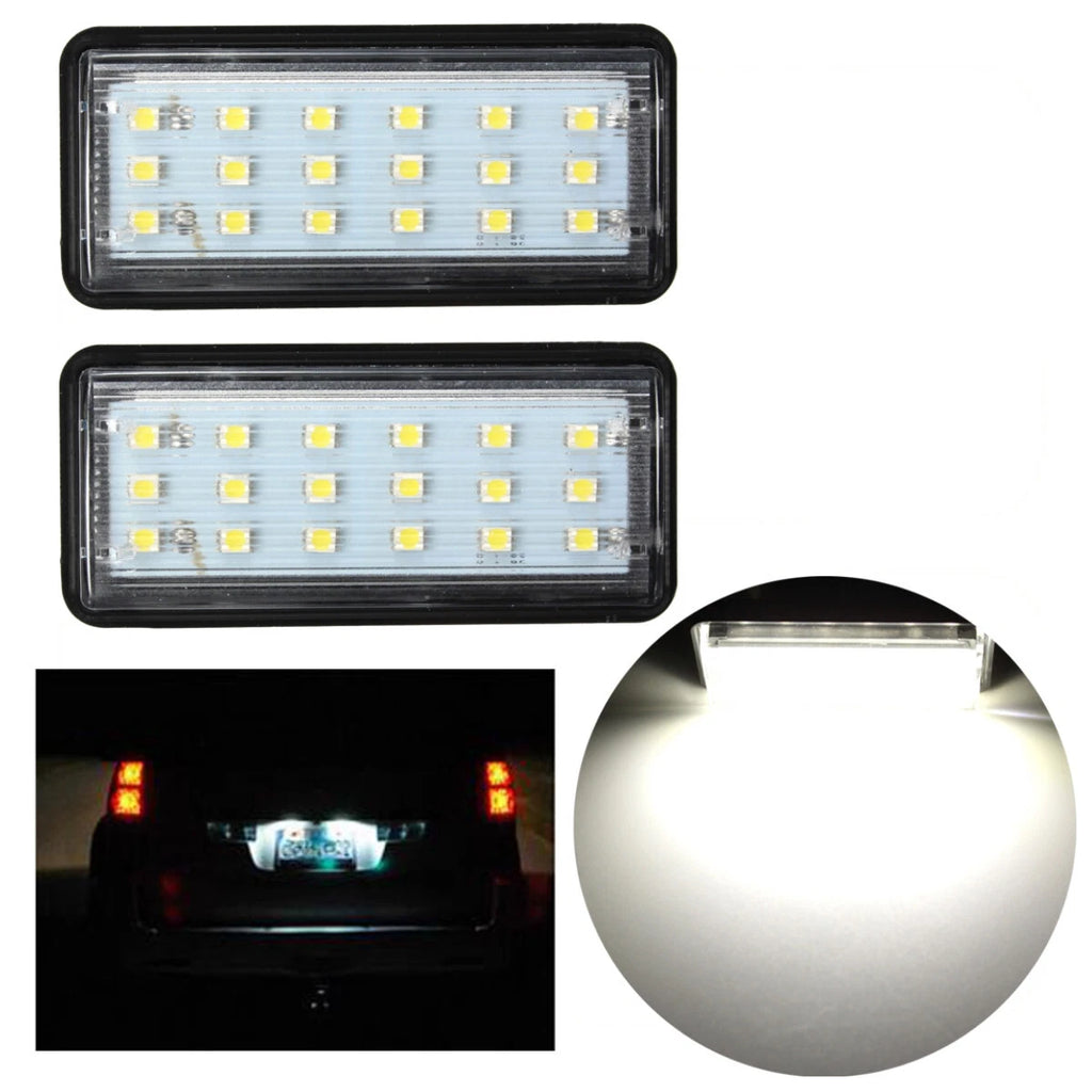 Set of 2 LED License Plate Lights for Toyota Land Cruiser J100 J200 Lexus GX LX