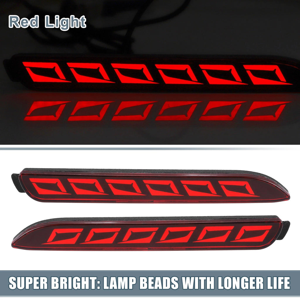 Rear Bumper Reflector Fog Light for Toyota Camry Red Replacement (2007–2011)