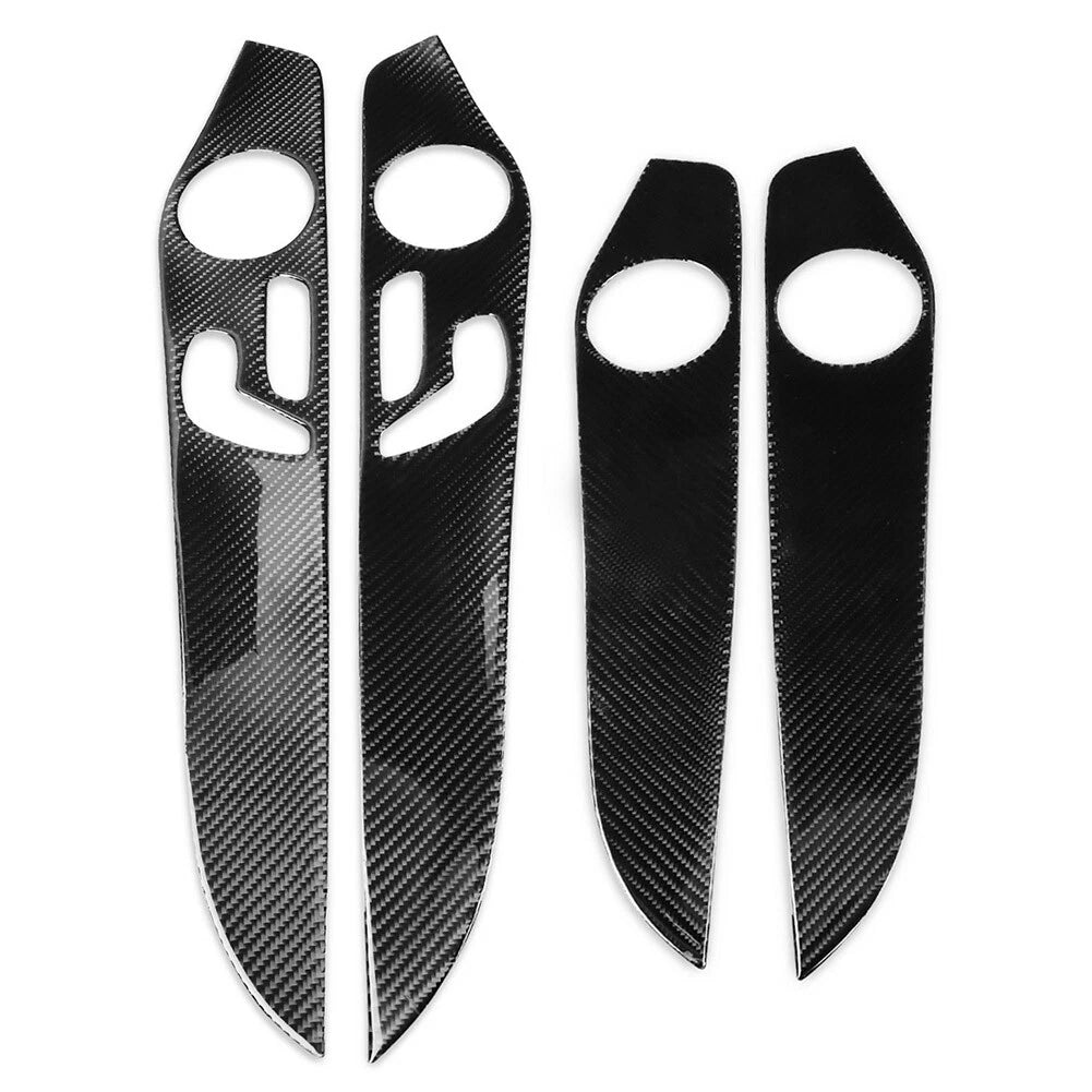 Interior Door Panel Cover Trim for Benz C W205 (2014–2021) GLC X253 (2016–2021) Black