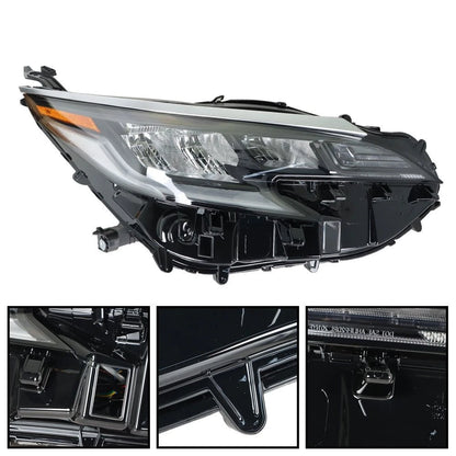 Right Headlamp Assembly for Toyota Sienna XSE (2021–2022) LED Black