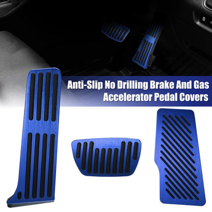 3PCS Brake Gas Accelerator Rest Pedal Non Slip for Toyota Camry (2018–2022)