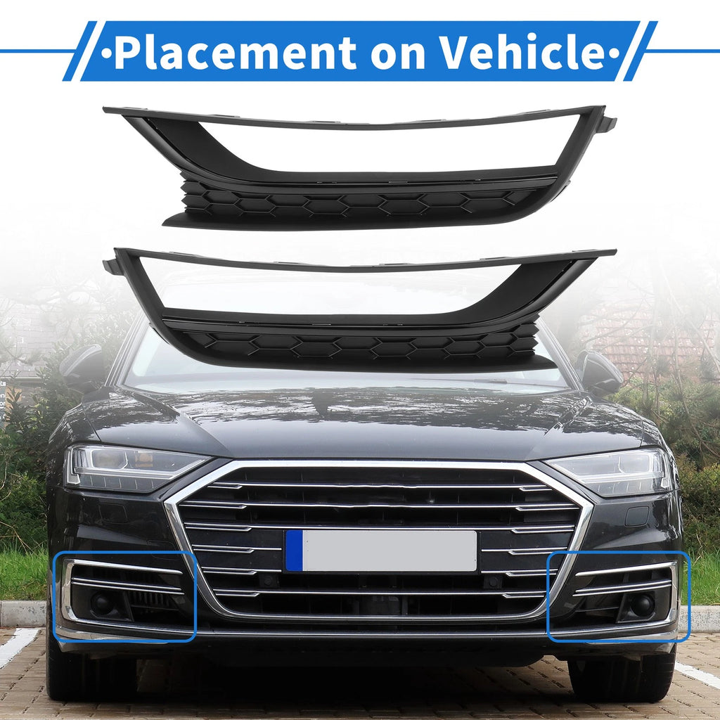 Front Fog Light Grill Pair Replacement for Volkswagen Passat (2006–2014)