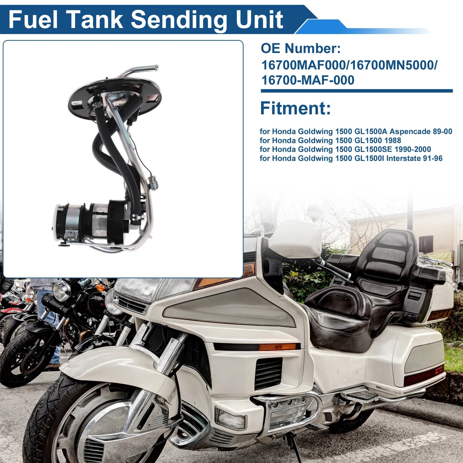 Fuel Level Sending Unit Module Replacement for Honda Goldwing 1500 GL1500A (2001–2017)