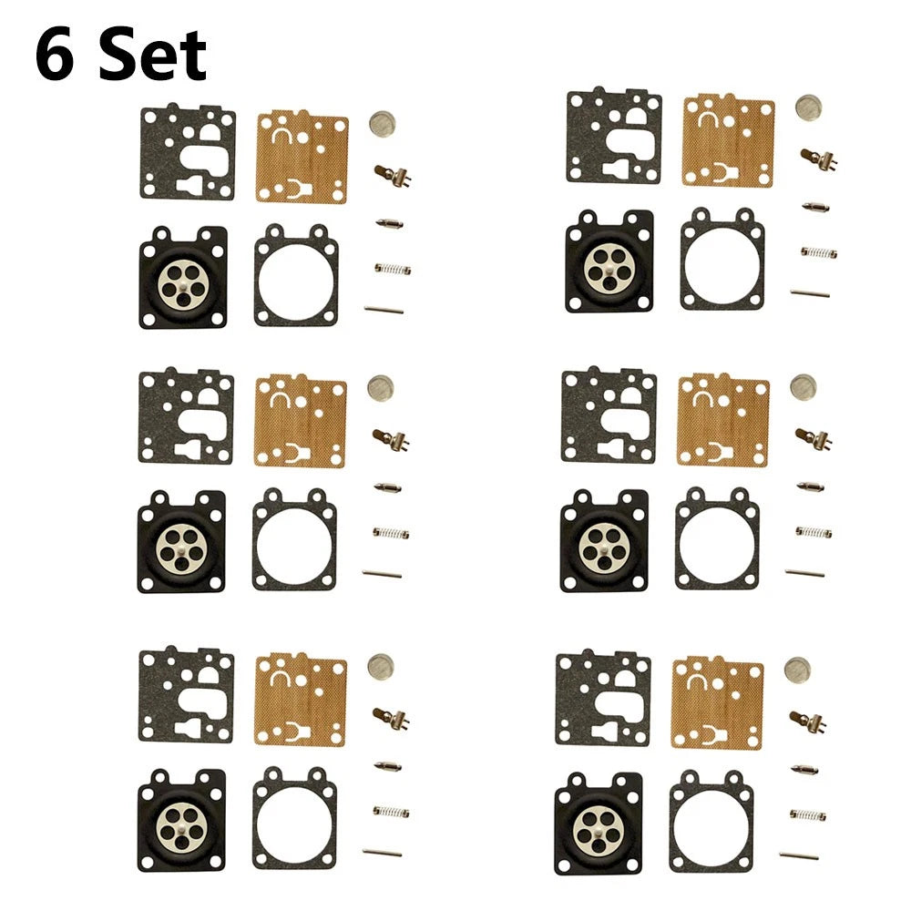 Set of 6 Carburetor Repair Kits for ECHO SRM-2620 SRM-3020 (Walbro K1-WYG)