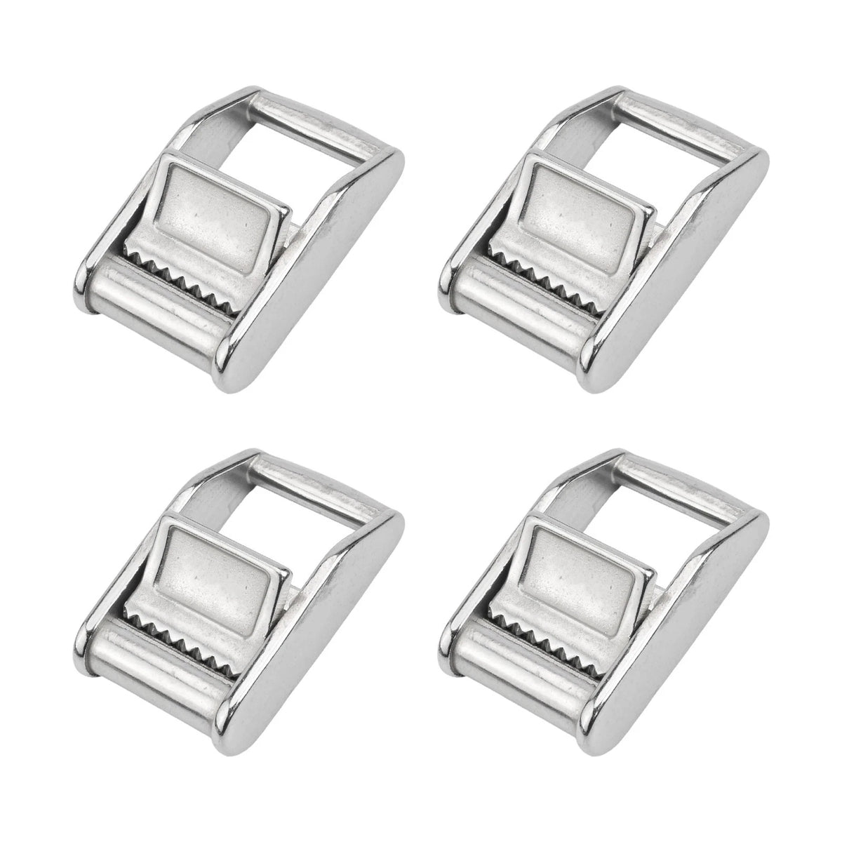 Set of 4 Cam Buckles for 25mm Stainless Steel Cargo Securing