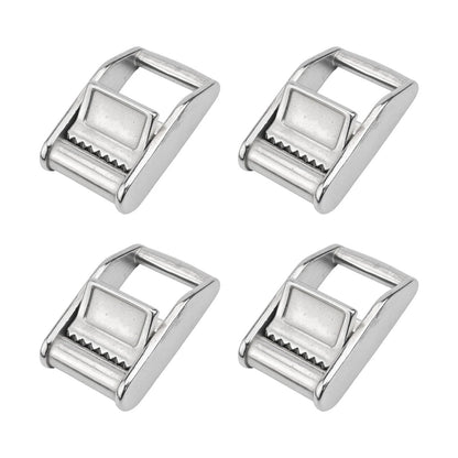 Set of 4 Cam Buckles for 25mm Stainless Steel Cargo Securing