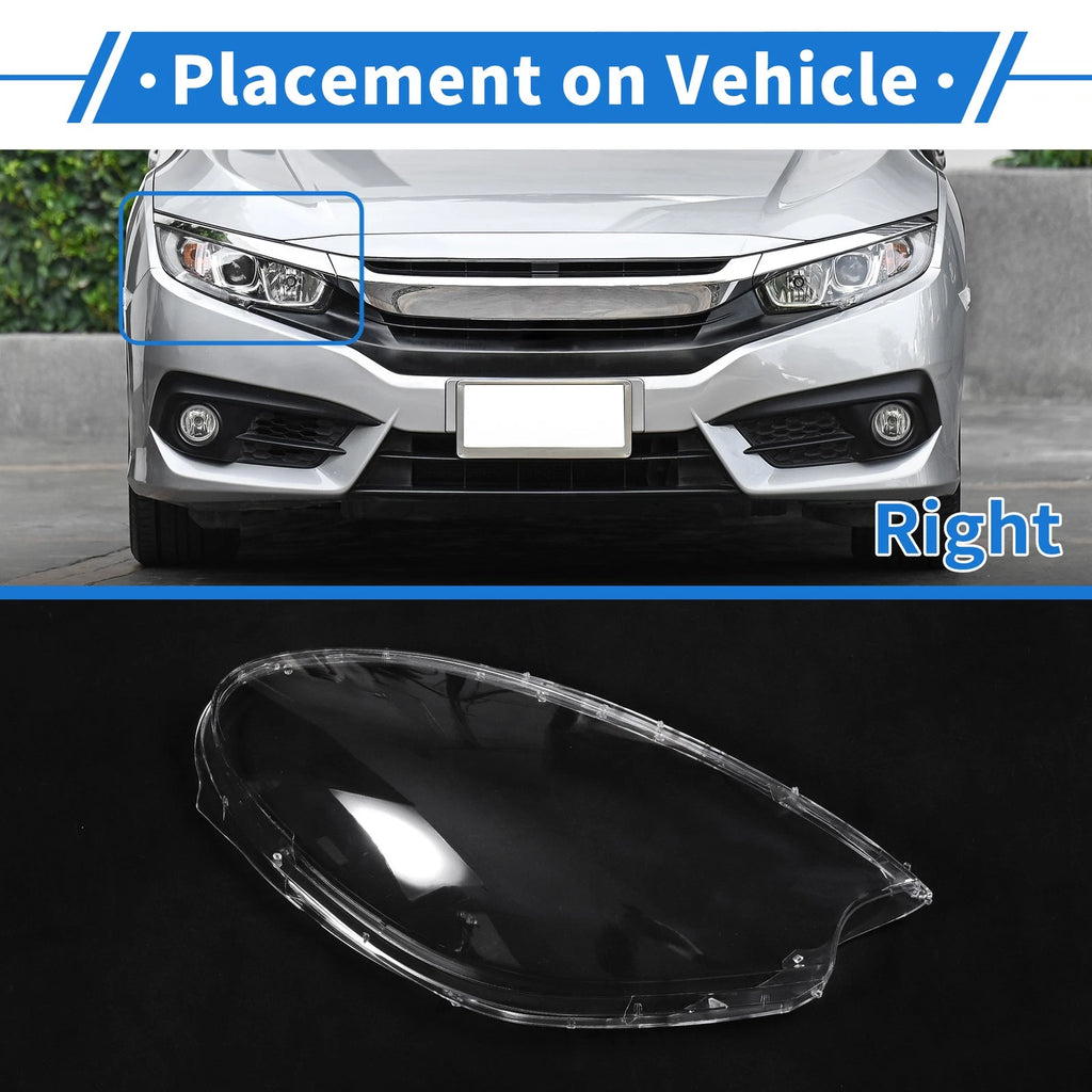 Headlight Lens Cover for Porsche Macan (2014–2018) PC Clear