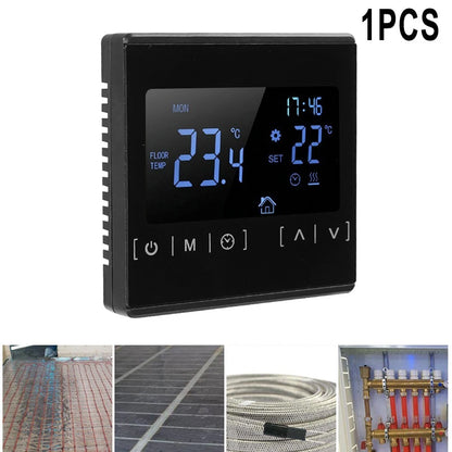 Set of 1 Thermostat with LCD Display for Smart Portable Touchscreen