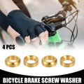 Universal Brake Screw Bolt Washer Kit M6x5.5 for Bicycle MTB Gold Tone