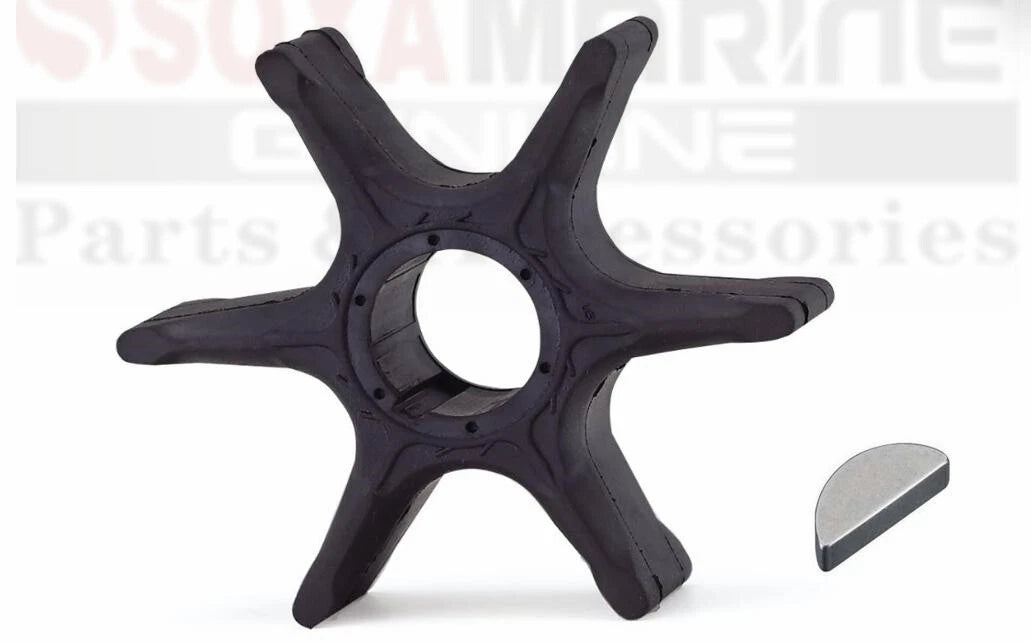 5pcs Water Pump Impeller with Key for Yamaha Mariner Outboard (6E5-44352-01)